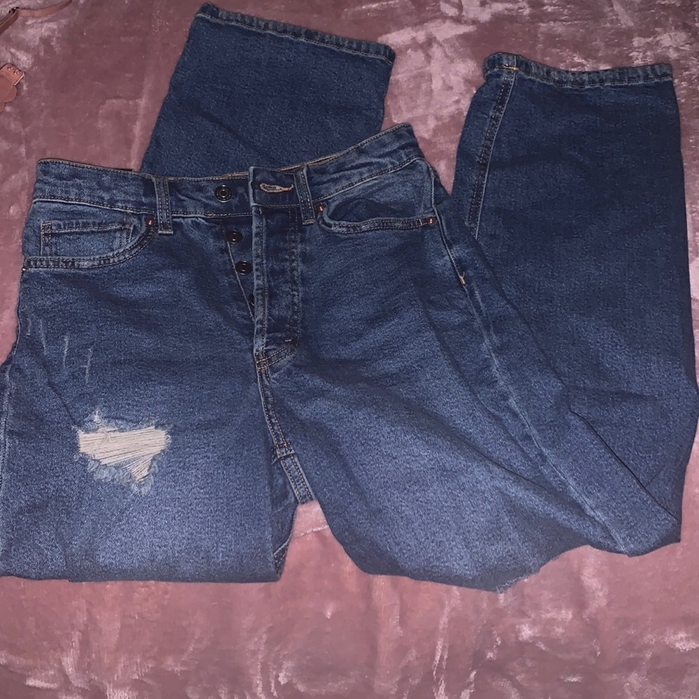 Wild Fable dark jean high rise straight jean